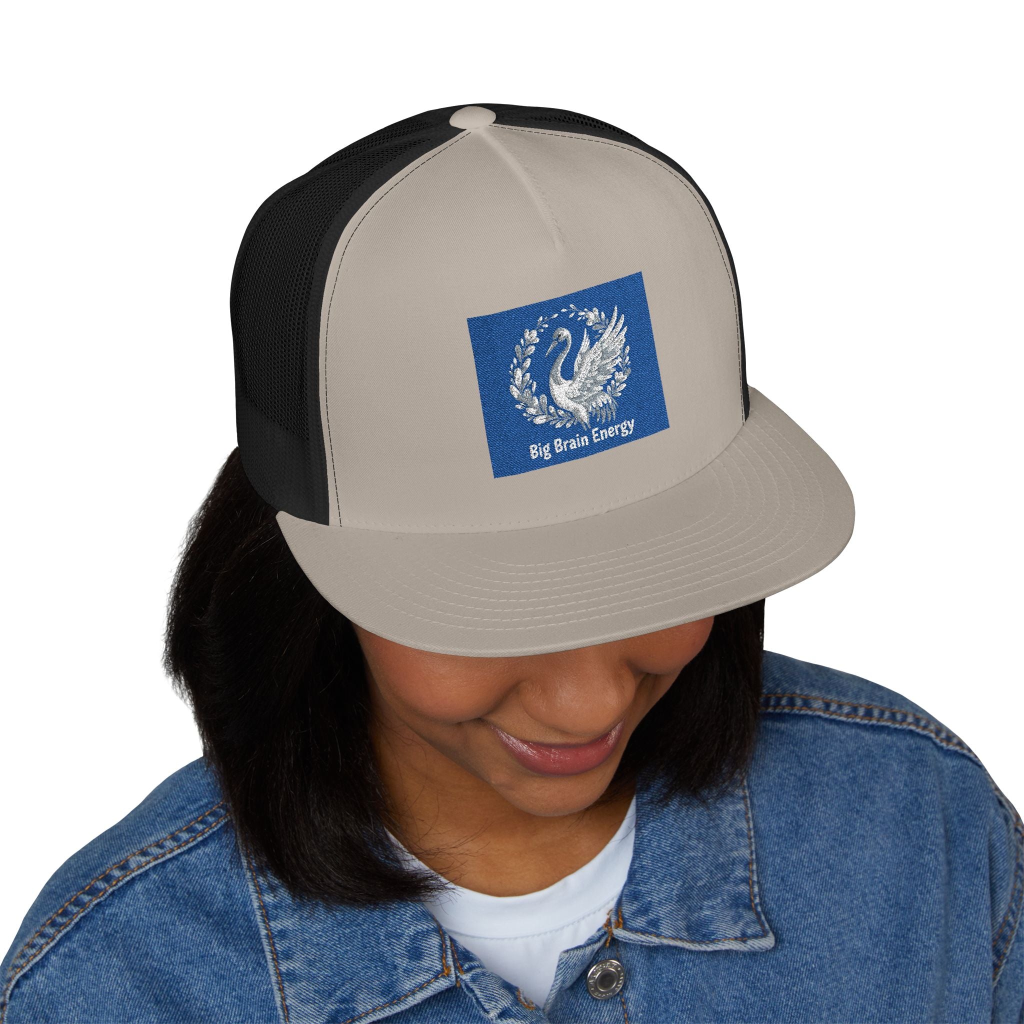 Crane Trucker Cap – Big Brain Energy