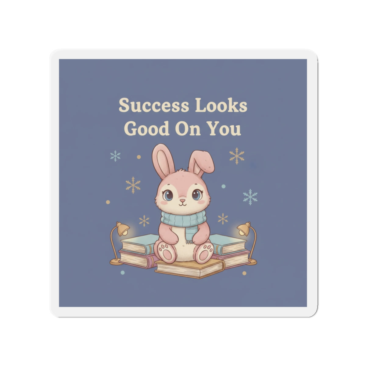 Rabbit Die-Cut Magnet – Success Looks Good on You