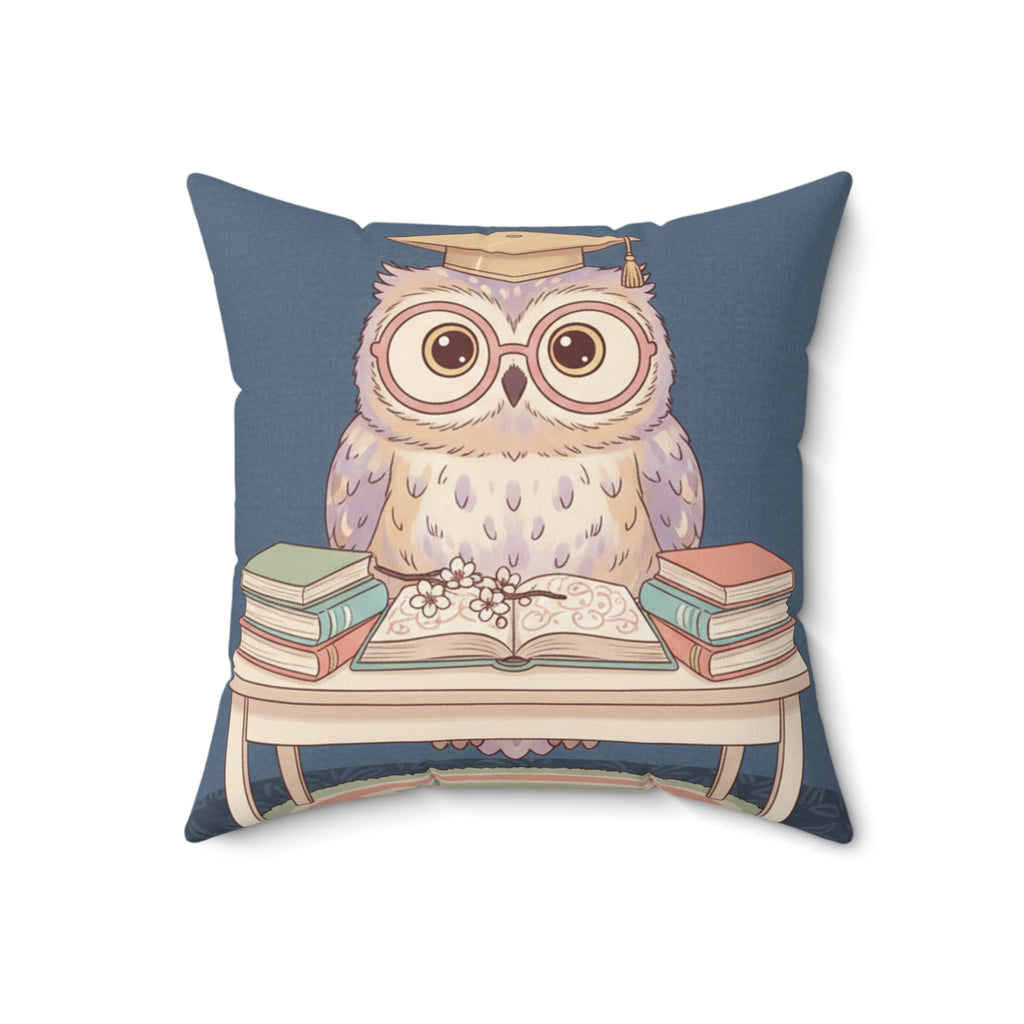 Owl Square Pillow – Be Gentle With Yourself