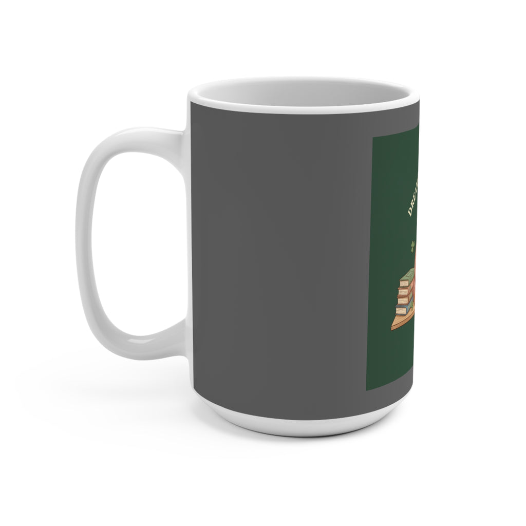 Cat Mug 15oz – Dream Big, Study Hard