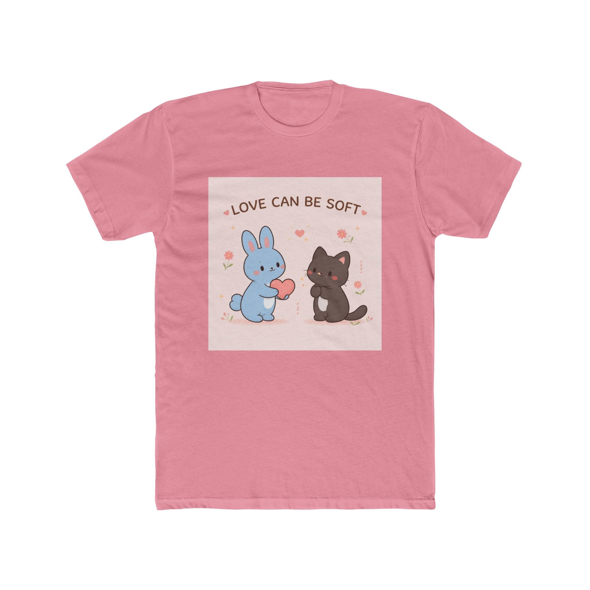 "LOVE CAN BE SOFT" Black Cat Unisex Tee | College Girl Gift | Fashion | KayKay Classics