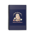 Owl Spiral Notebook – Gentle Strength Coffee Confidence