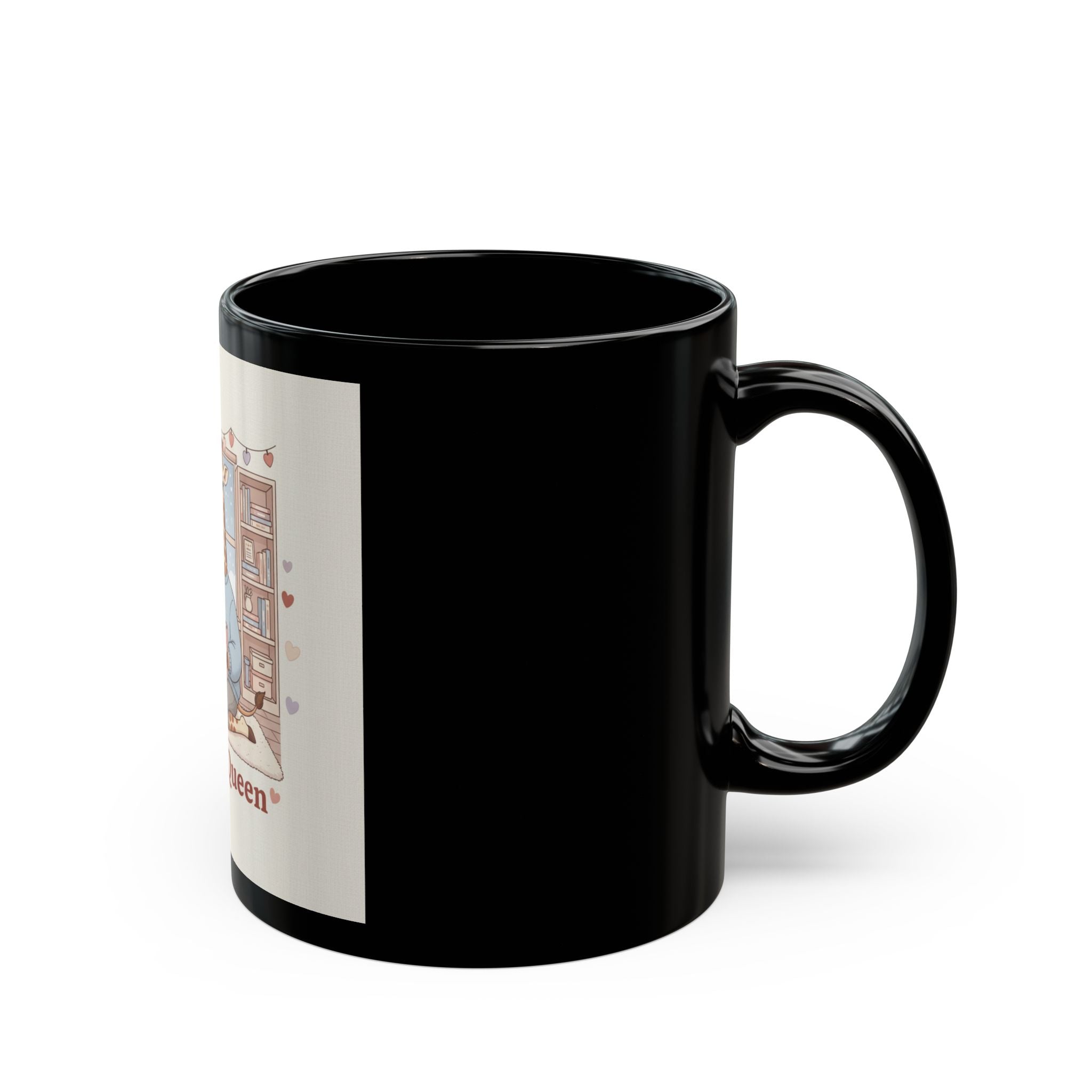 Campus Queen Giraffe Black Mug 11oz