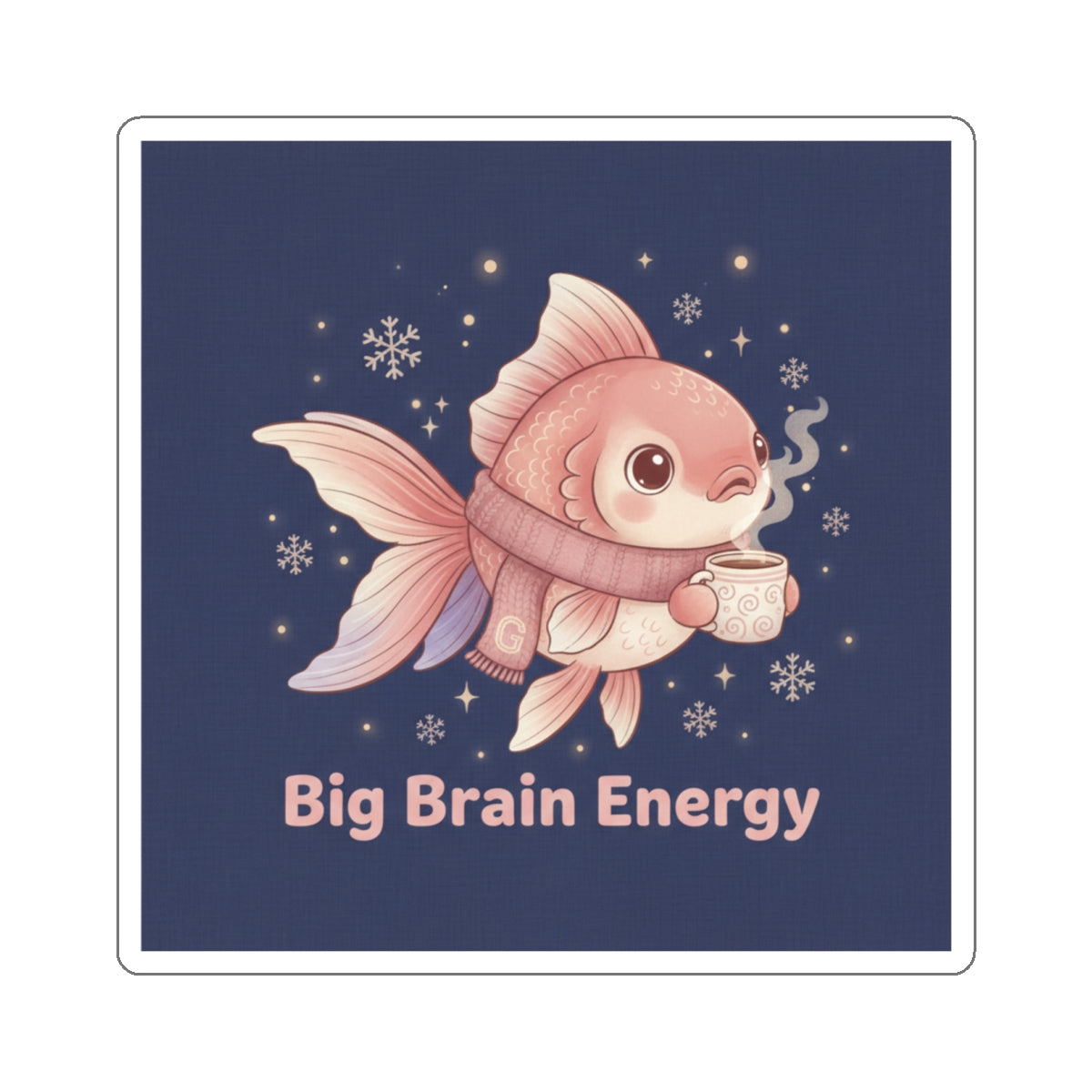 Bear Die-Cut Sticker – Big Brain Energy