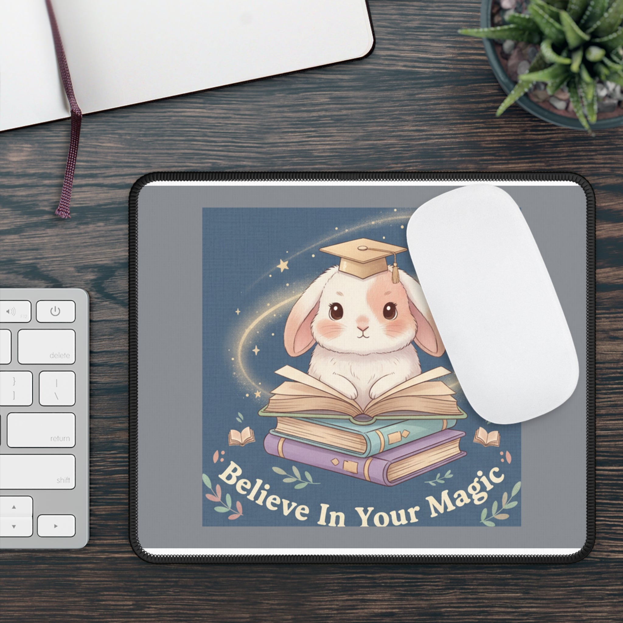 Bunny Mouse Pad – Believe in Your Magic