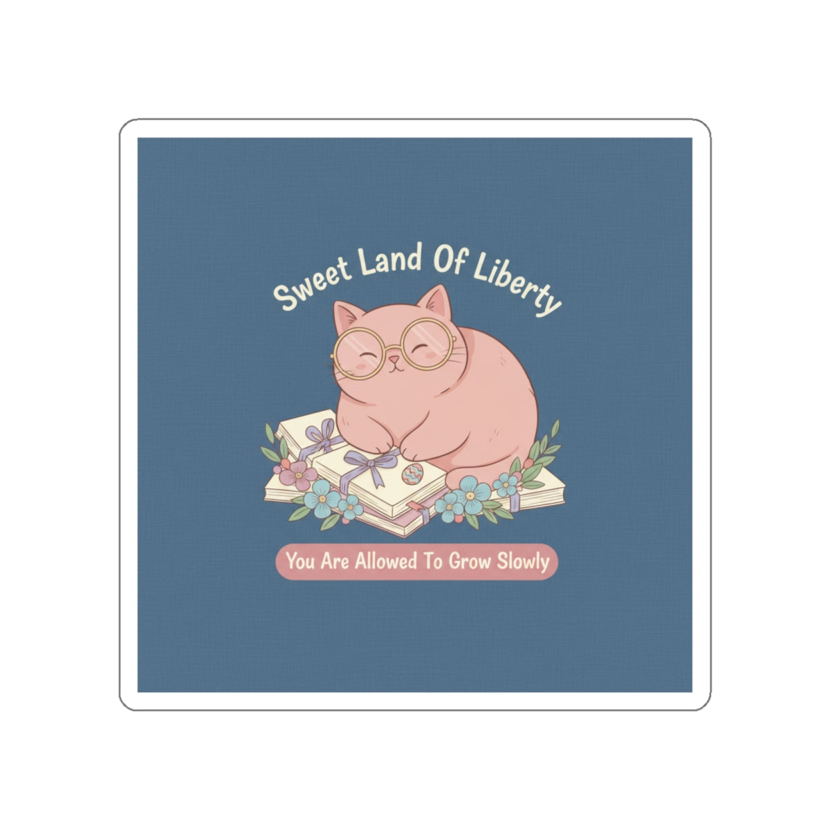 Cat Die-Cut Sticker – Sweet Land of Liberty
