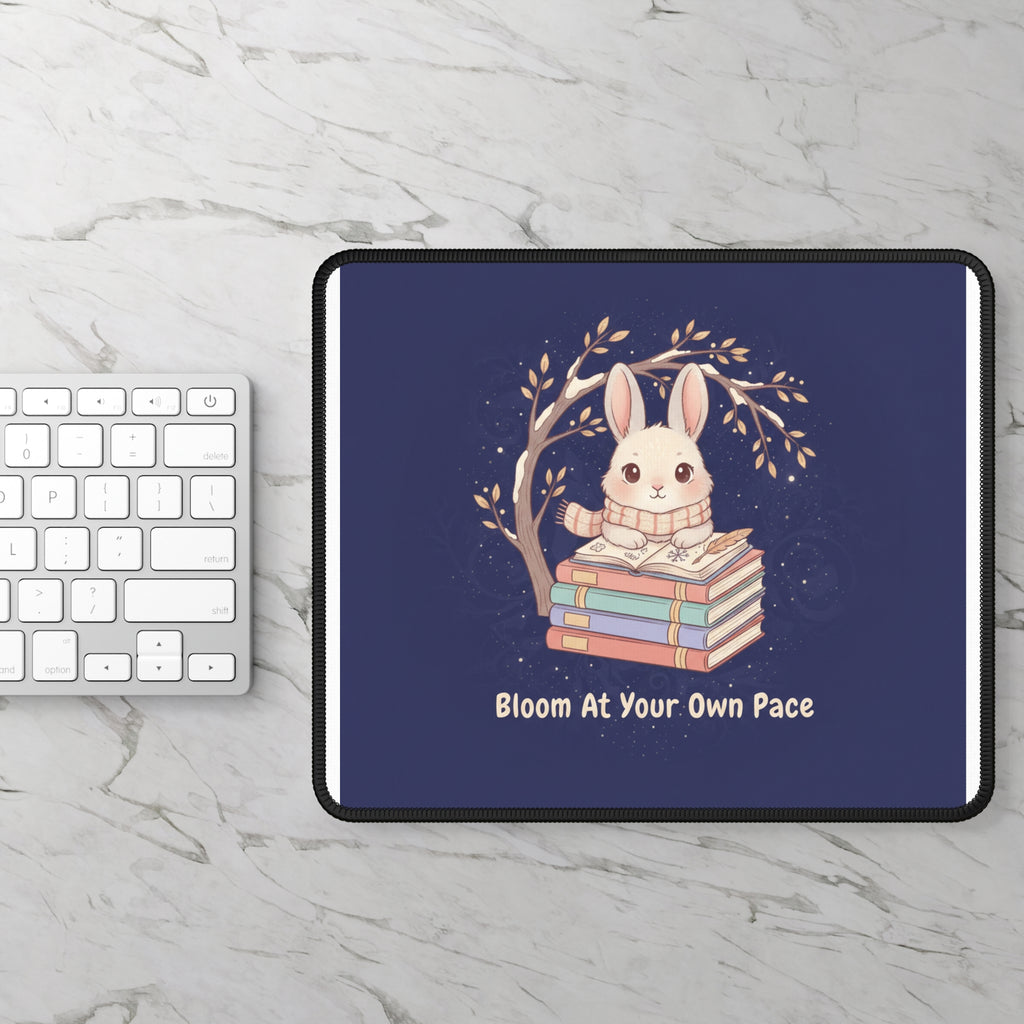 Rabbit Mouse Pad – Bloom at Your Own Pace