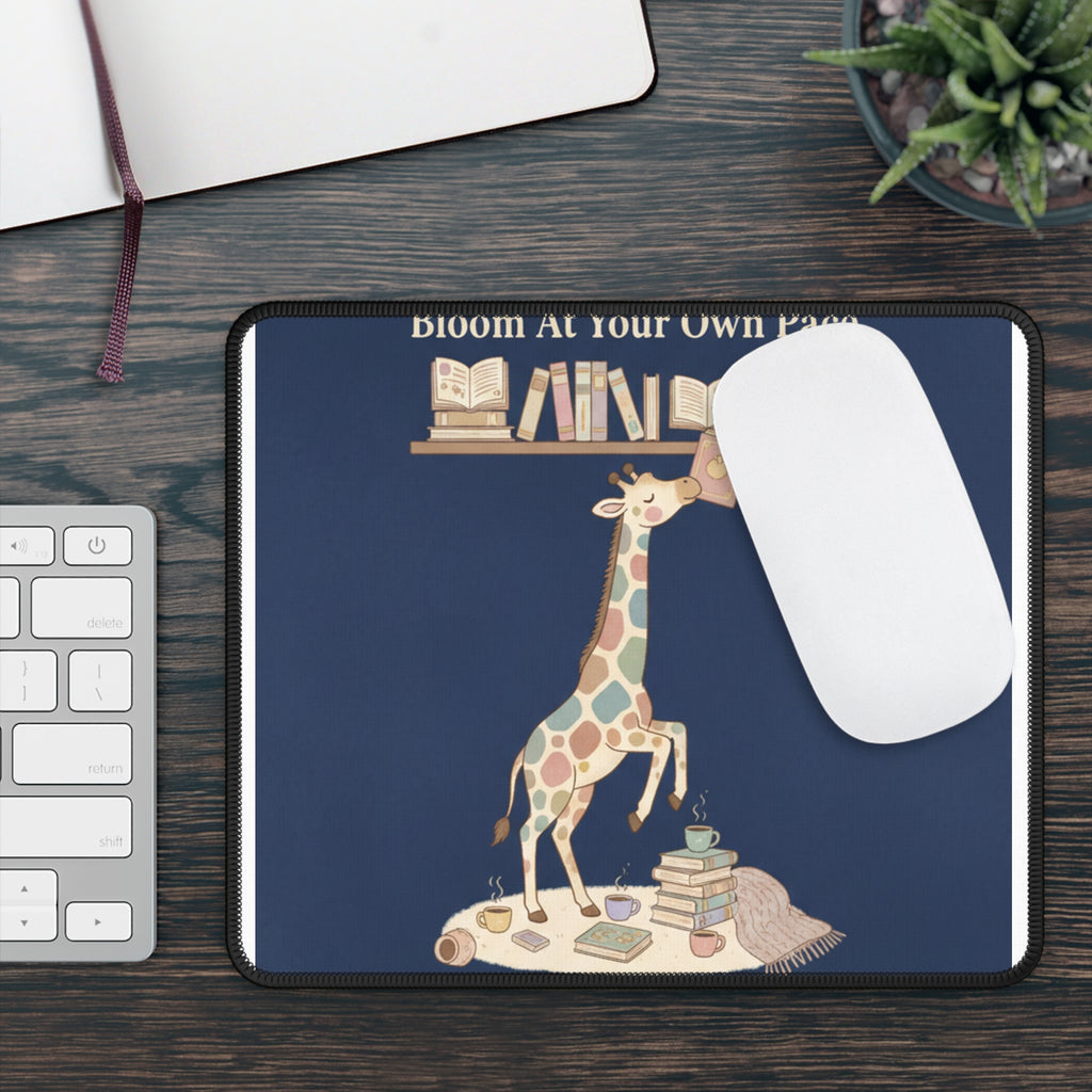 Giraffe Mouse Pad – Bloom at Your Own Pace