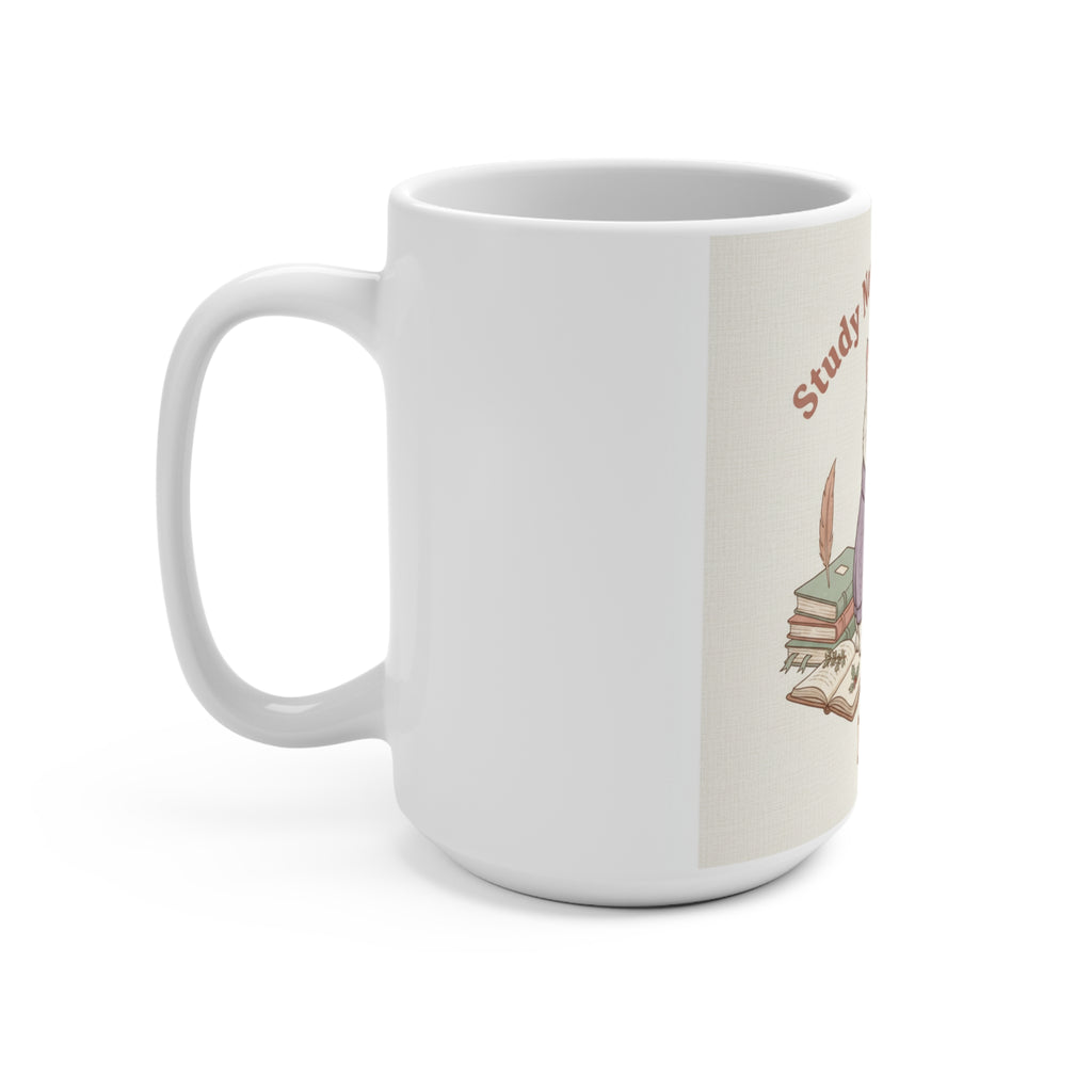 Study Now, Slay Later Cat Mug 15oz