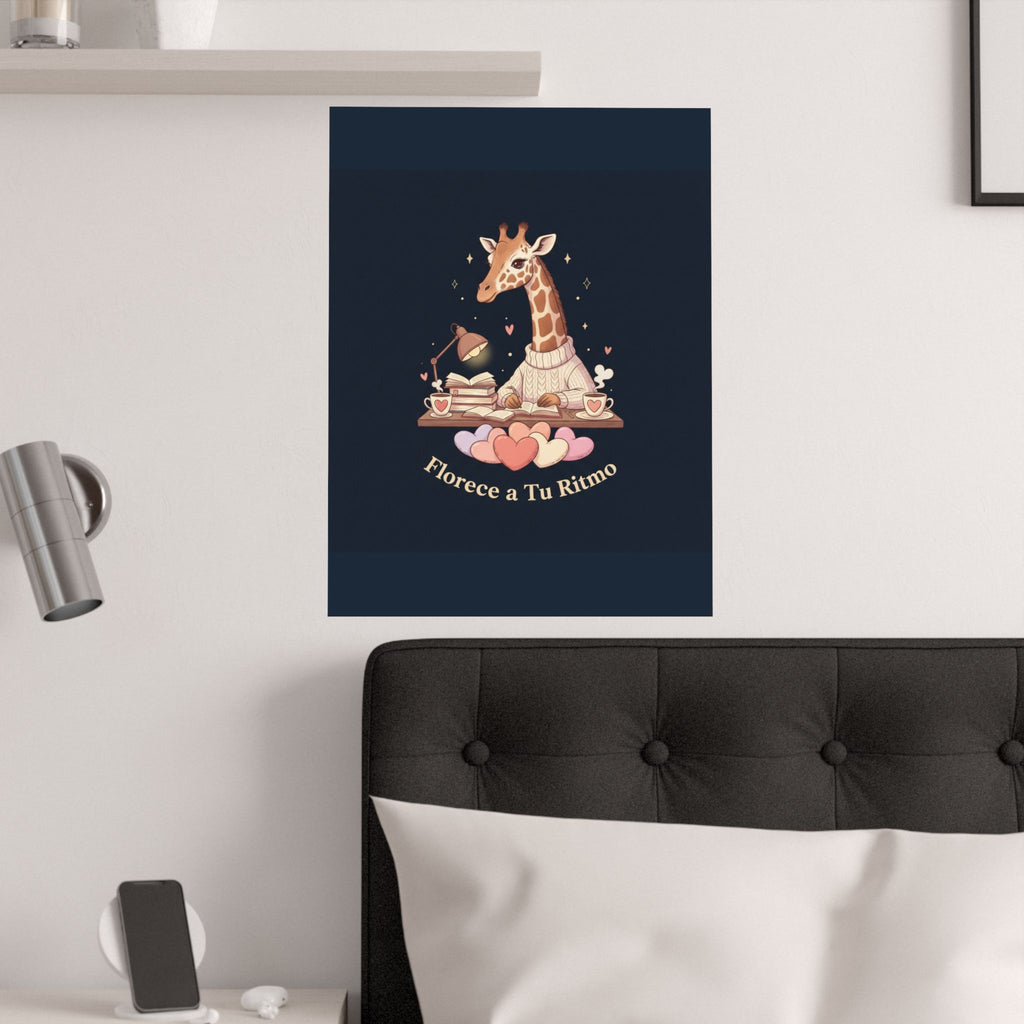 Florece a Tu Ritmo Giraffe Poster