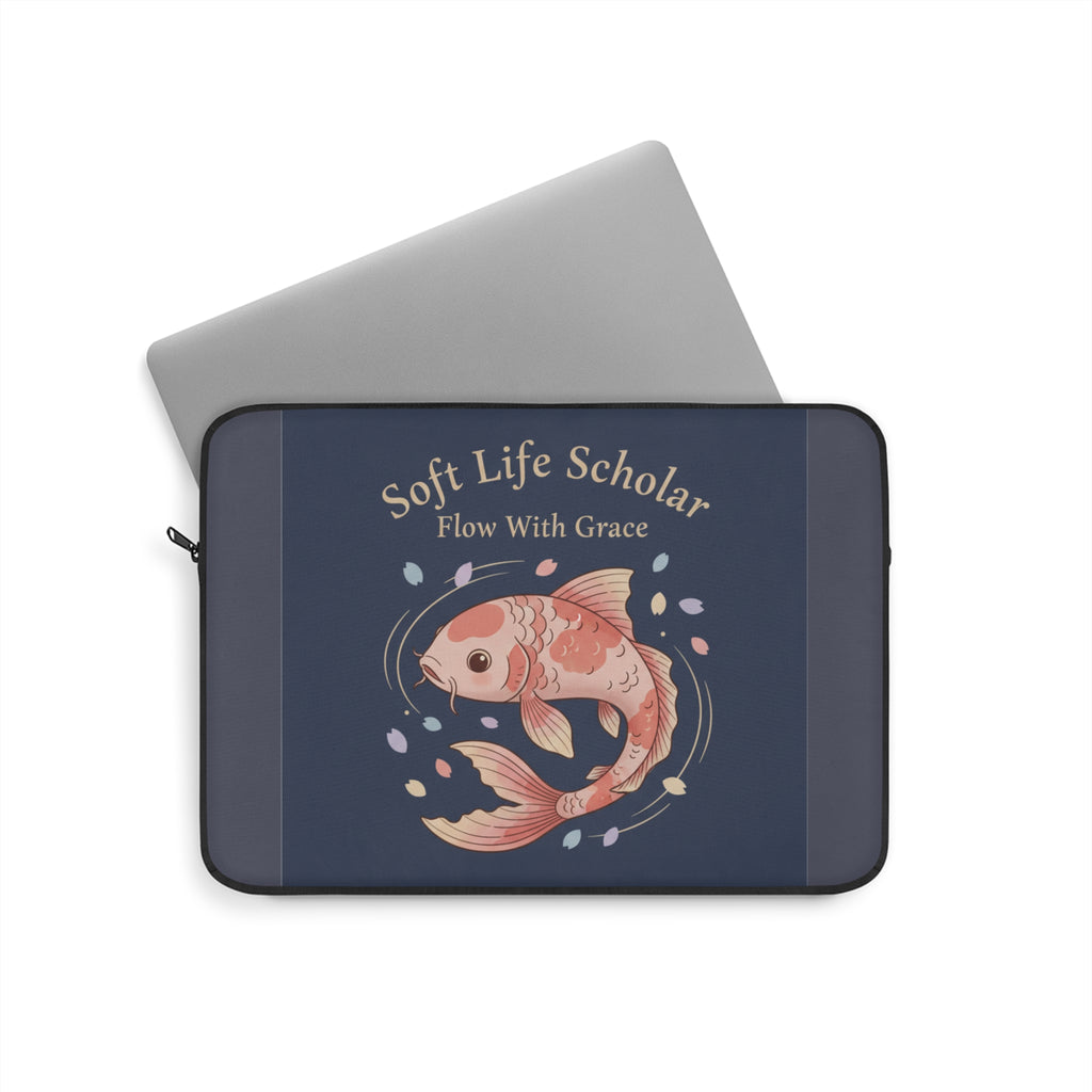 Koi Laptop Sleeve – Soft Life Scholar Flow With Grace