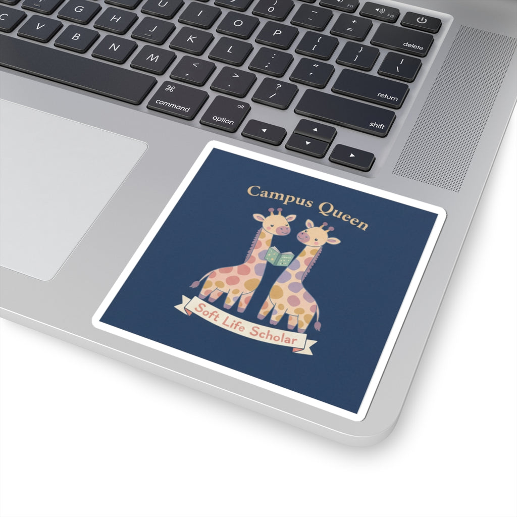 Giraffes Kiss-Cut Sticker – Campus Queen Soft Life Scholar