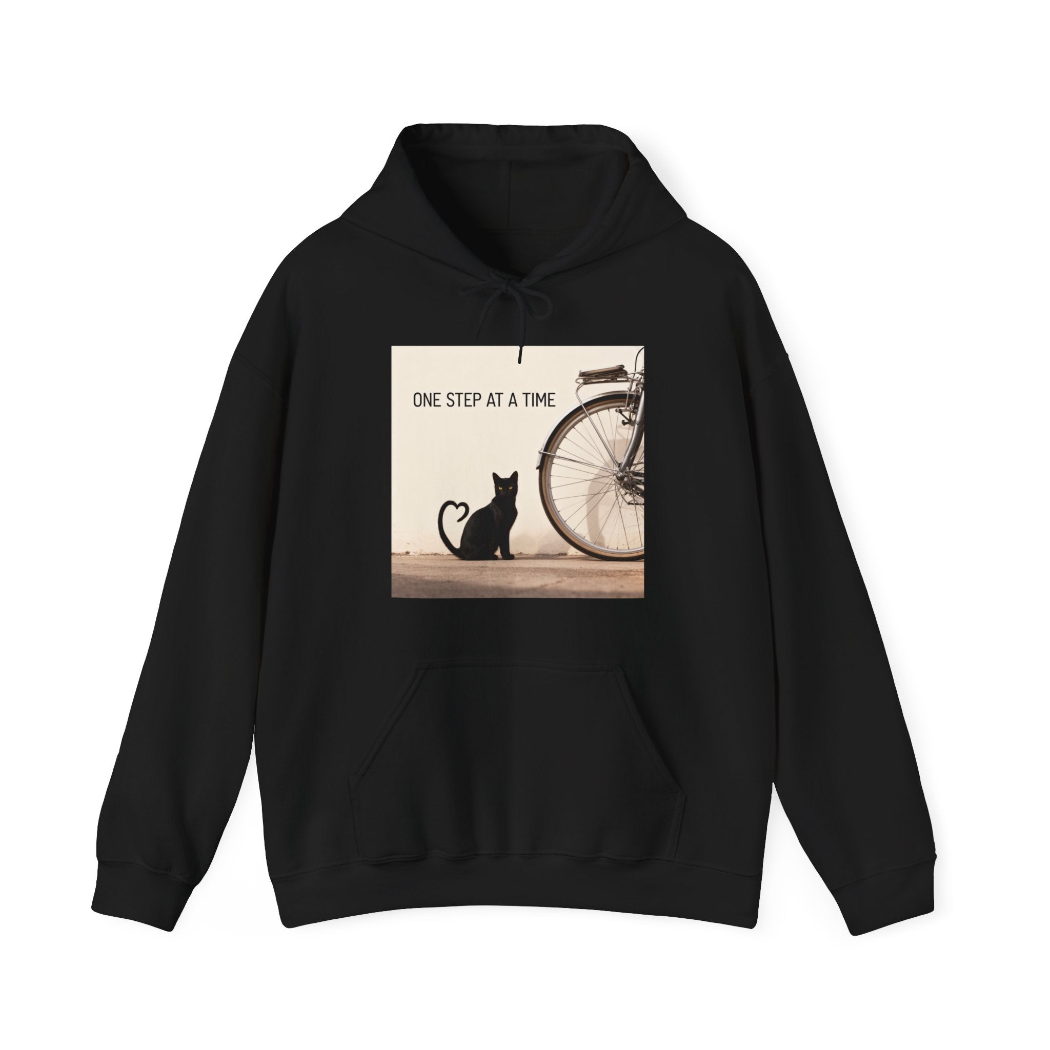 ONE STEP AT A TIME Cat Hoodie