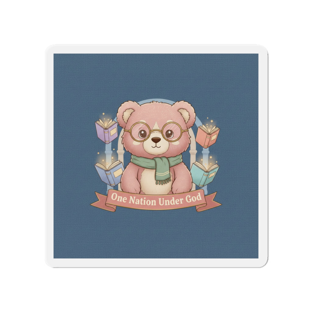 Bear Die-Cut Magnet – One Nation Under God