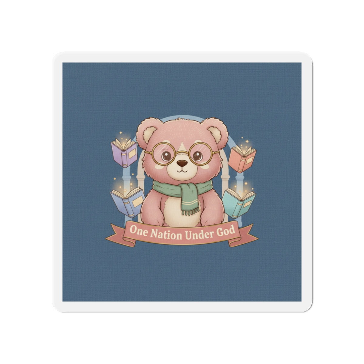 Bear Die-Cut Magnet – One Nation Under God