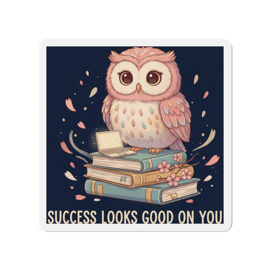 Owl Die-Cut Magnet – Success Looks Good on You