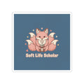 Kitsune Kiss-Cut Sticker – Soft Life Scholar
