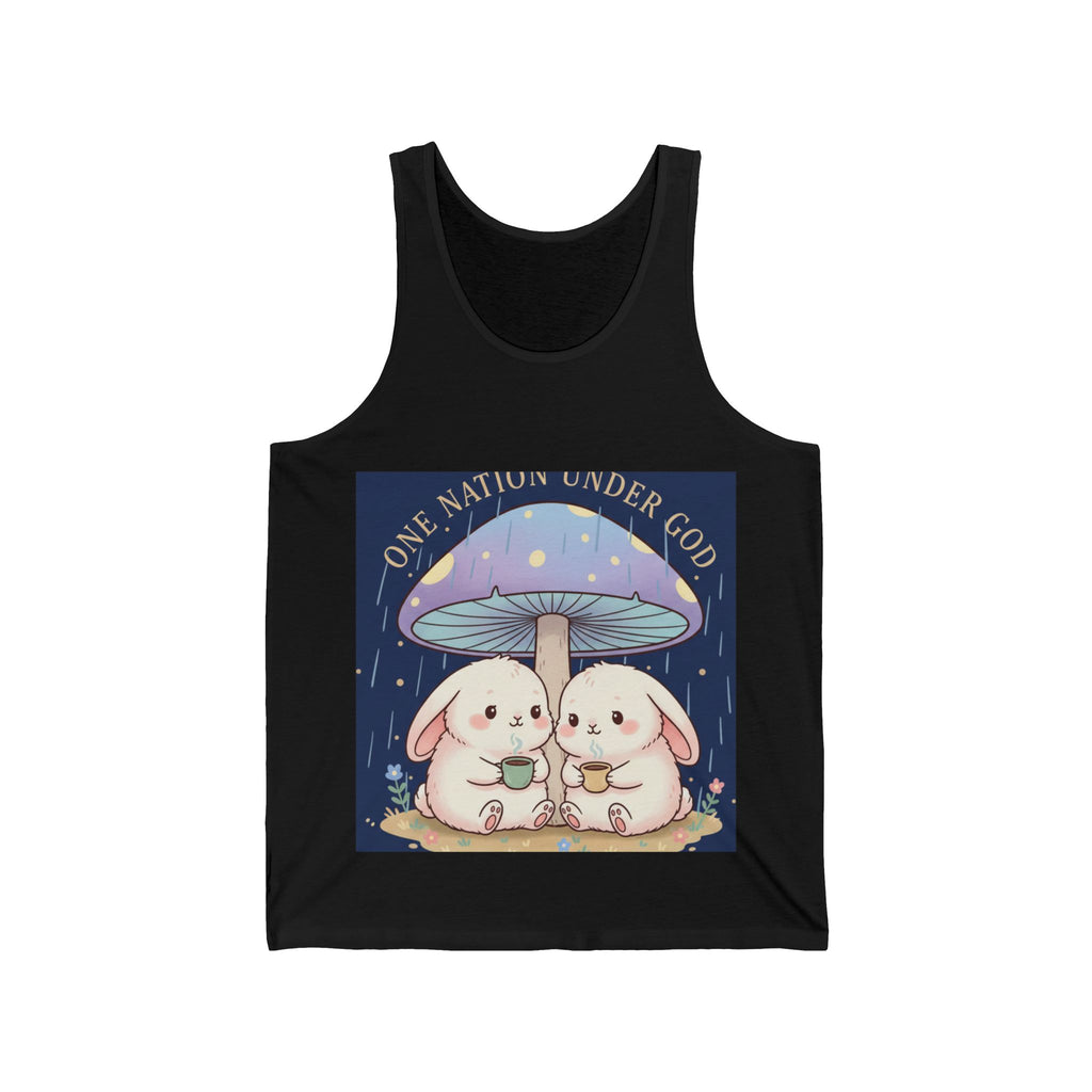 Two Cute Bunnies Tank Top – One Nation Under God