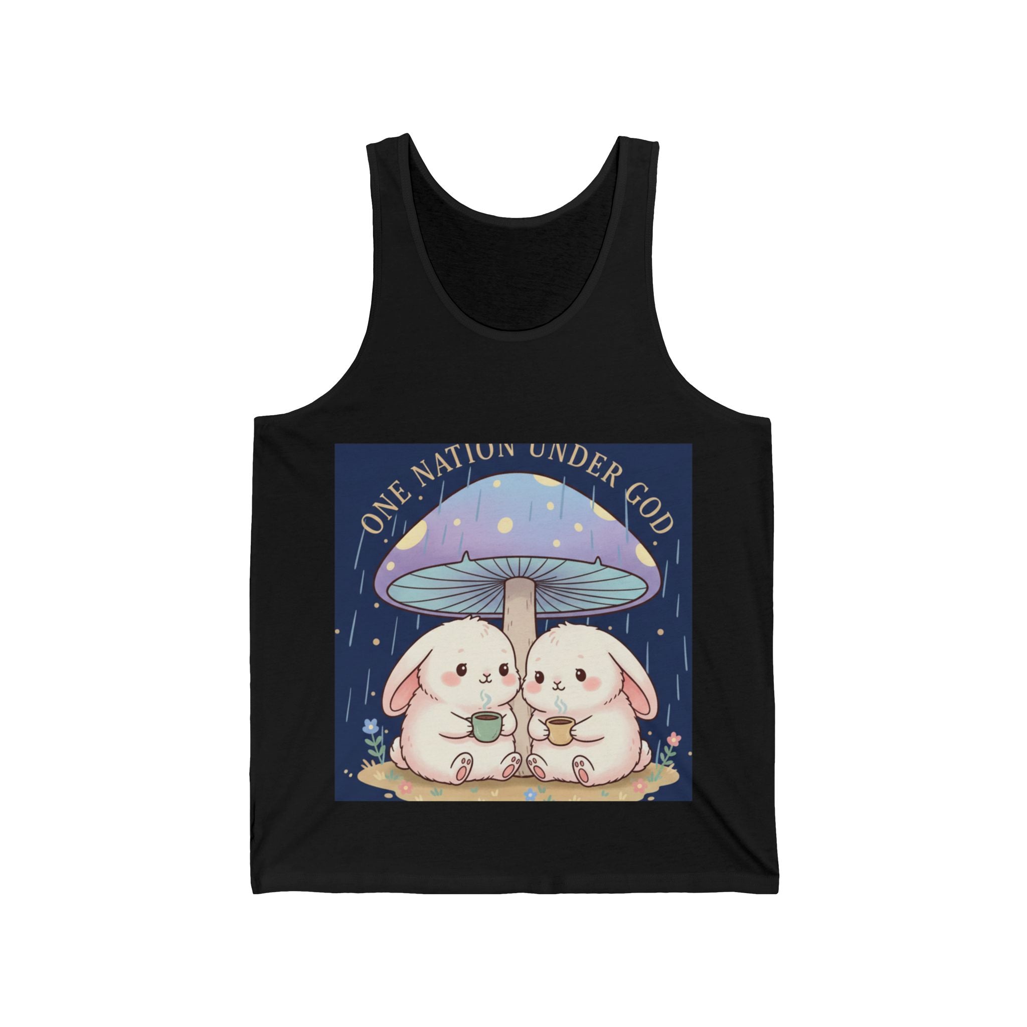 Two Cute Bunnies Tank Top – One Nation Under God