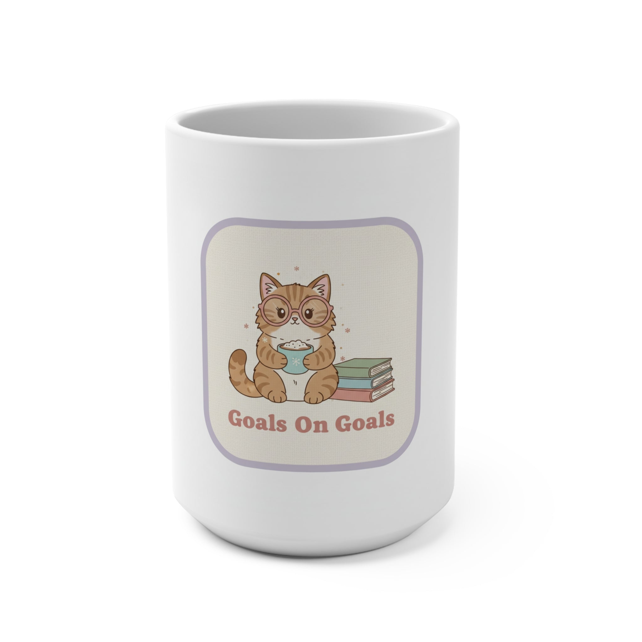 Goals On Goals Cat Mug 15oz