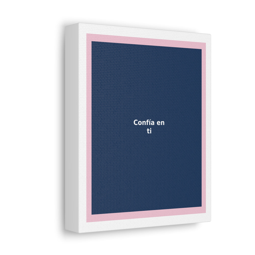 "Confía en ti" Black Cat Canvas | College Girl Gift | Fashion | KayKay Classics