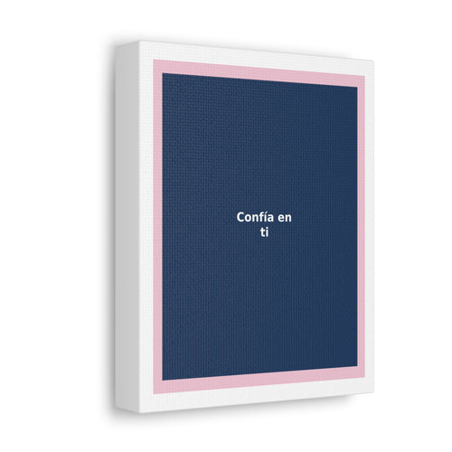 "Confía en ti" Black Cat Canvas | College Girl Gift | Fashion | KayKay Classics