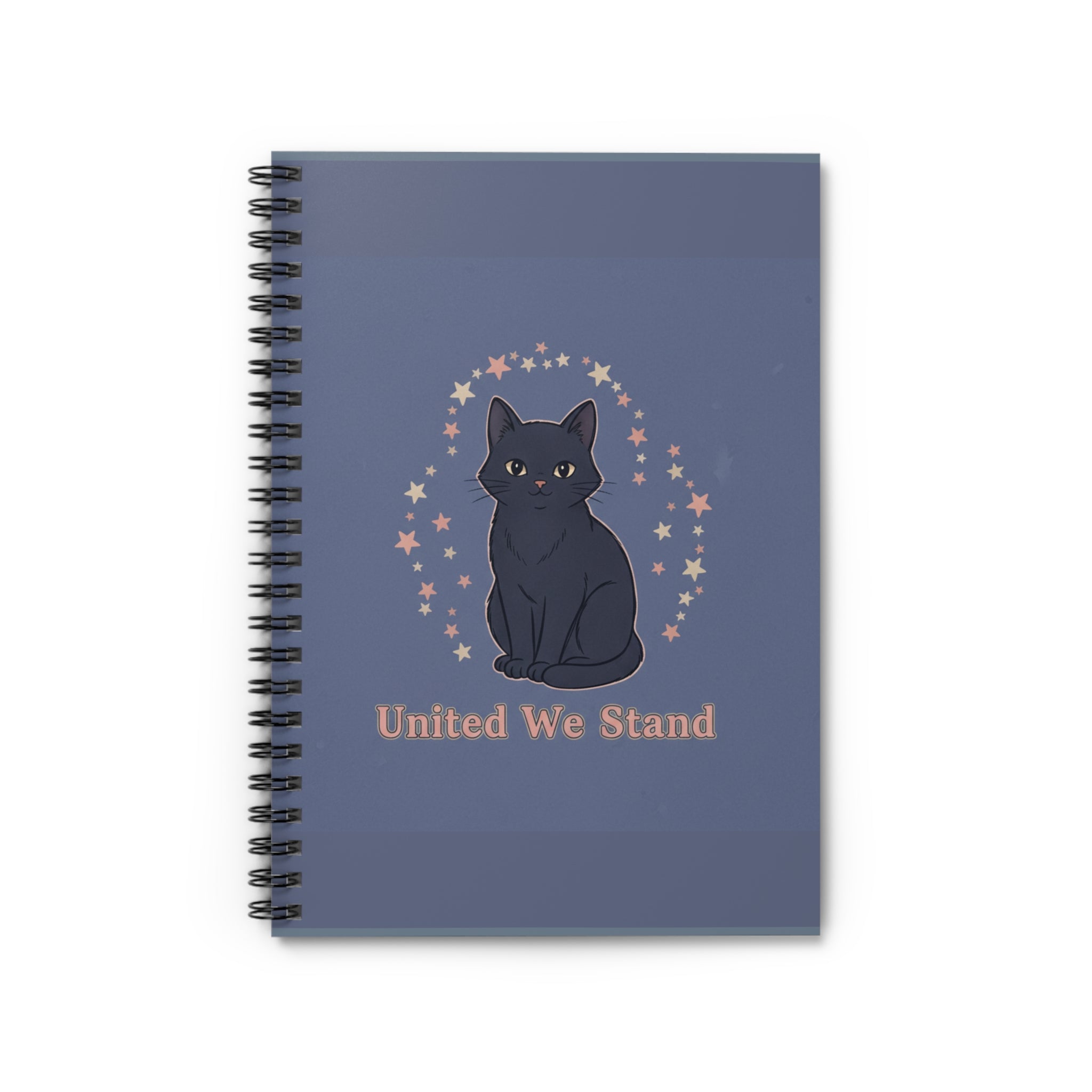 Black Cat Spiral Notebook – United We Stand