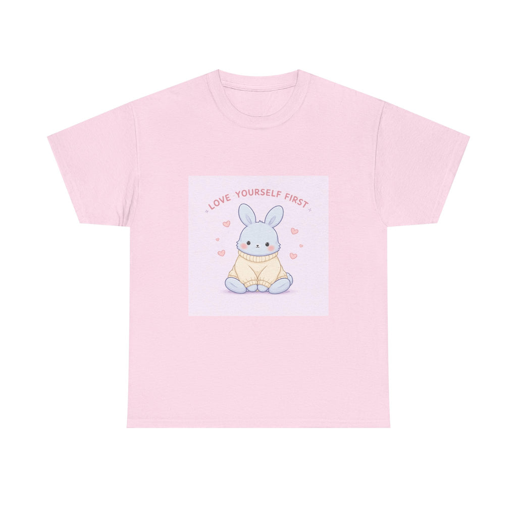 "LOVE YOURSELF FIRST" Black Cat Kids Tee | College Girl Gift | Fashion | KayKay Classics