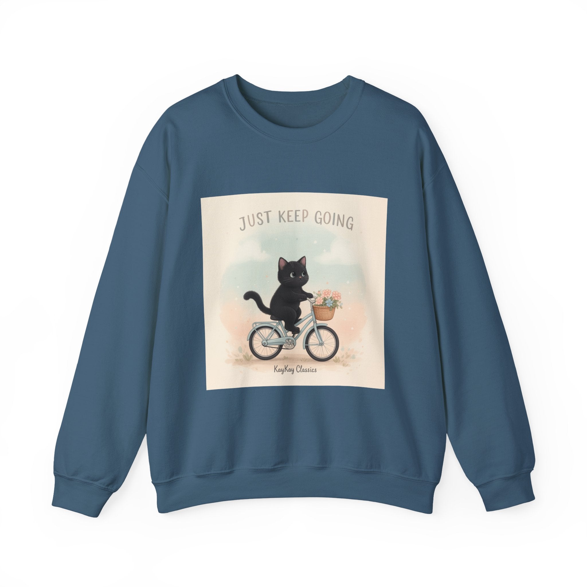 "Design" Black Cat Crewneck | College Girl Gift | Fashion | KayKay Classics