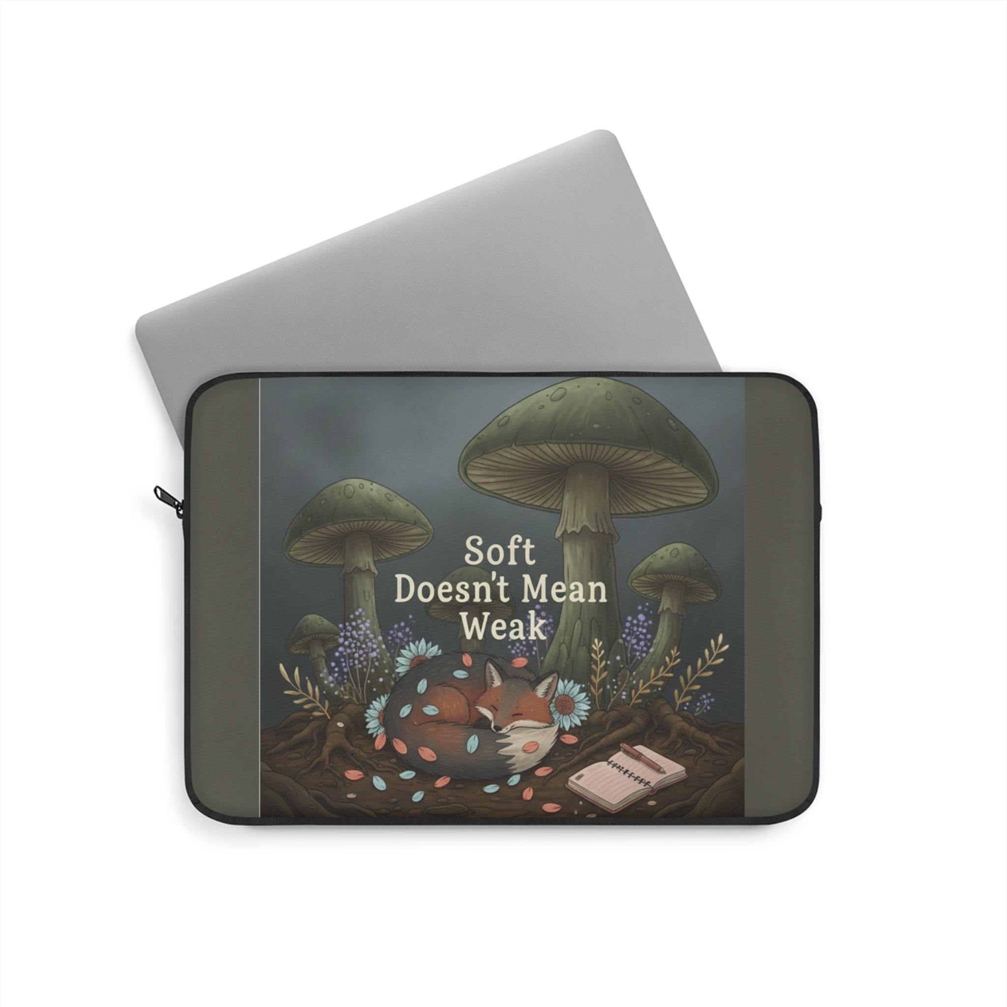 Fox Laptop Sleeve – Soft Doesnt Mean Weak