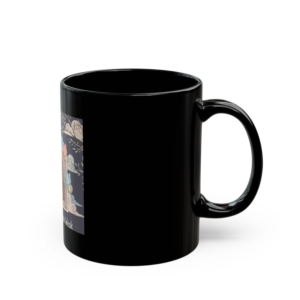 Butterflies Black Mug 11oz – Soft Doesnt Mean Weak
