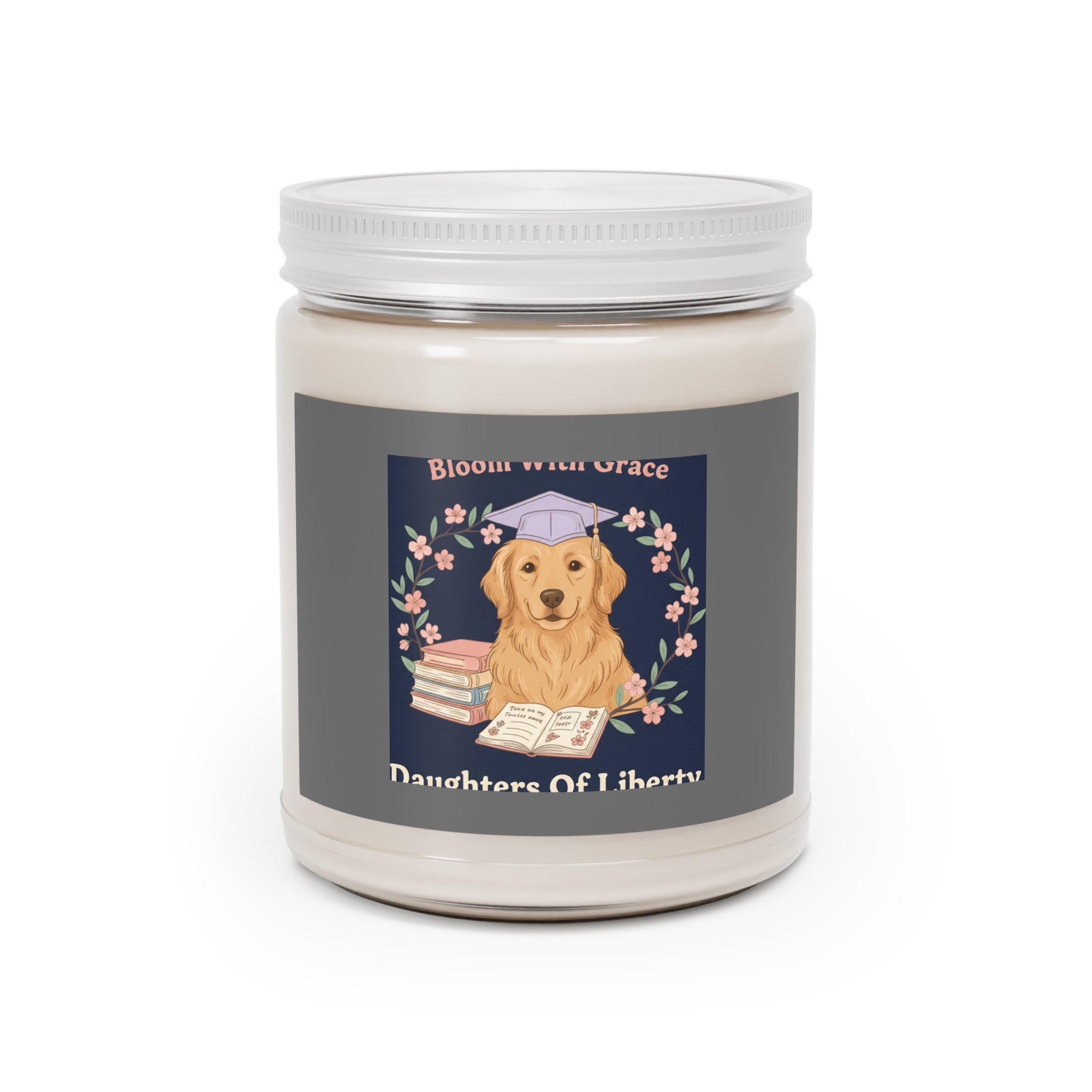 Golden Retriever Scented Candle – Bloom With Grace