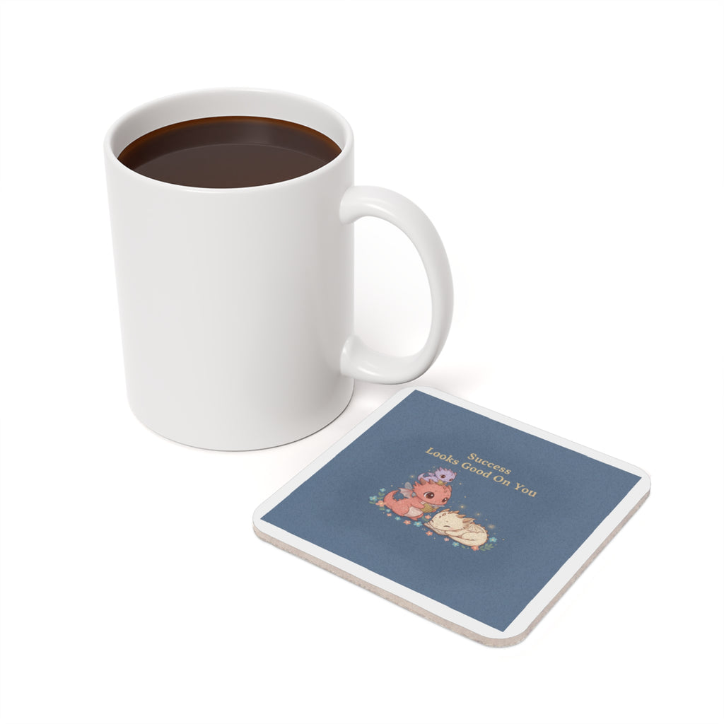 Baby Dragons Cork Coaster – Success Looks Good on You