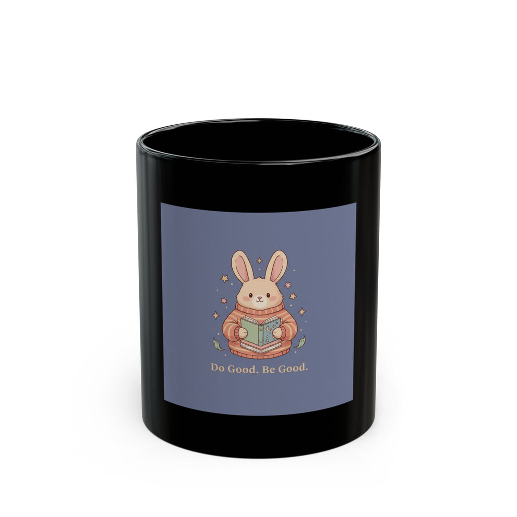 Bunny Black Mug 11oz – Do Good Be Good