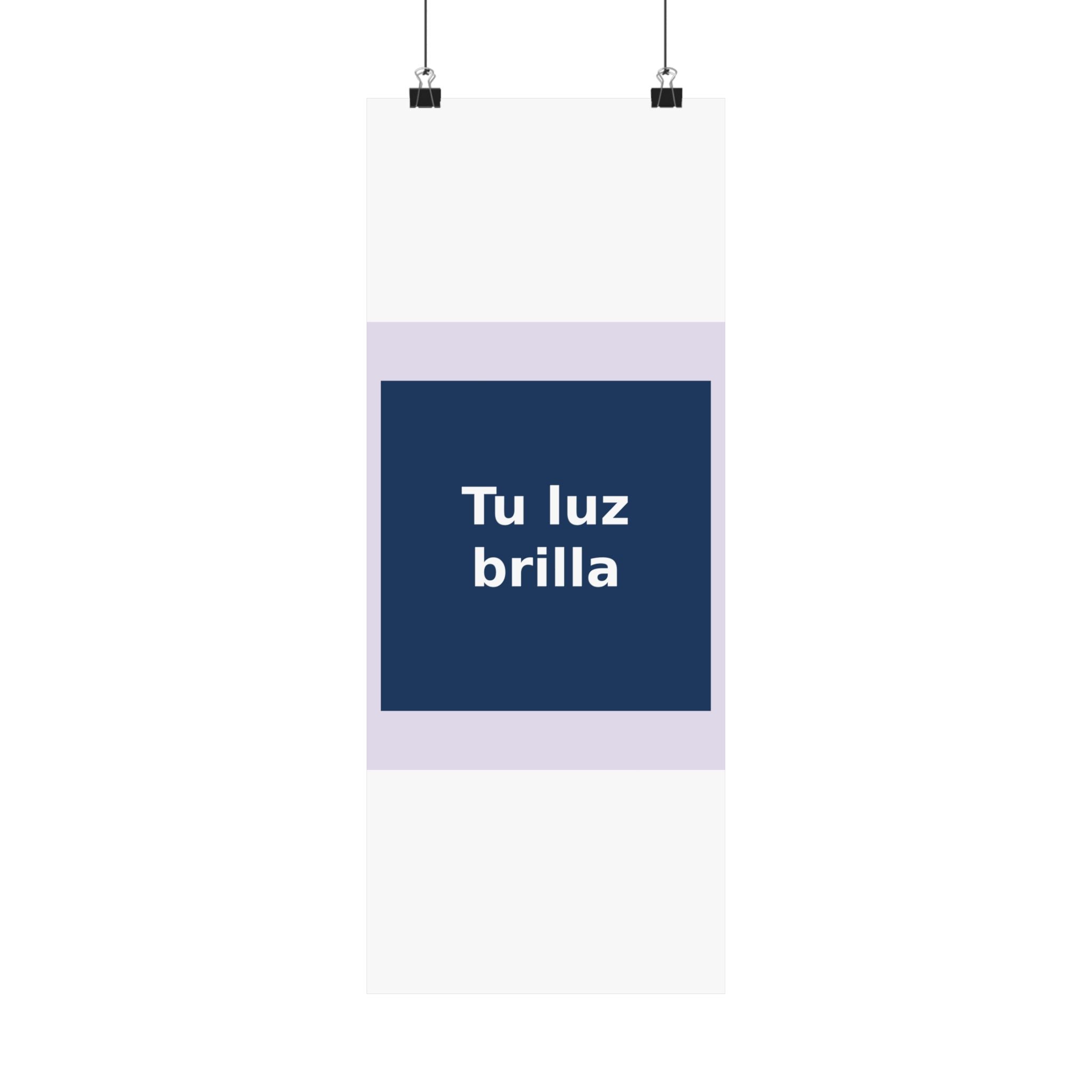 "Tu luz brilla" Black Cat Poster | Trendy Gift for Her | Lifestyle | KayKay Classics