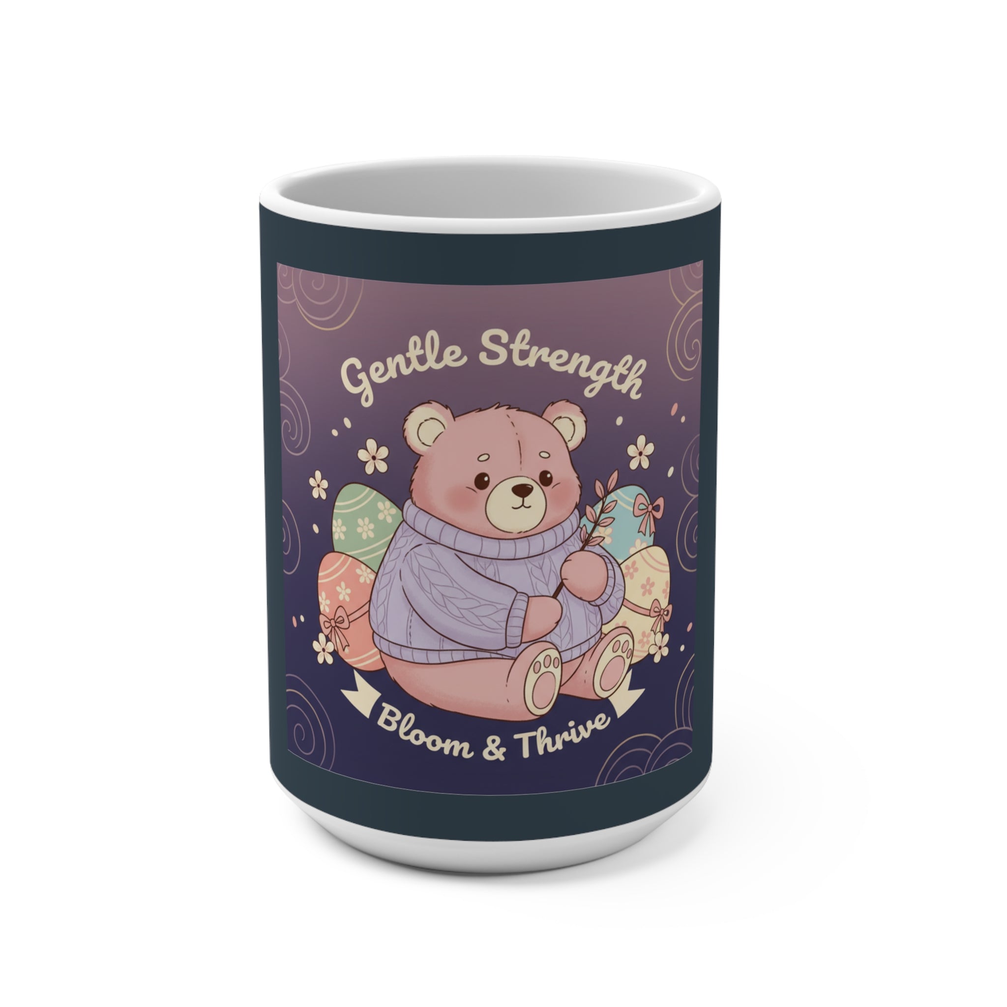 Bear Mug 15oz – Gentle Strength Bloom Thrive