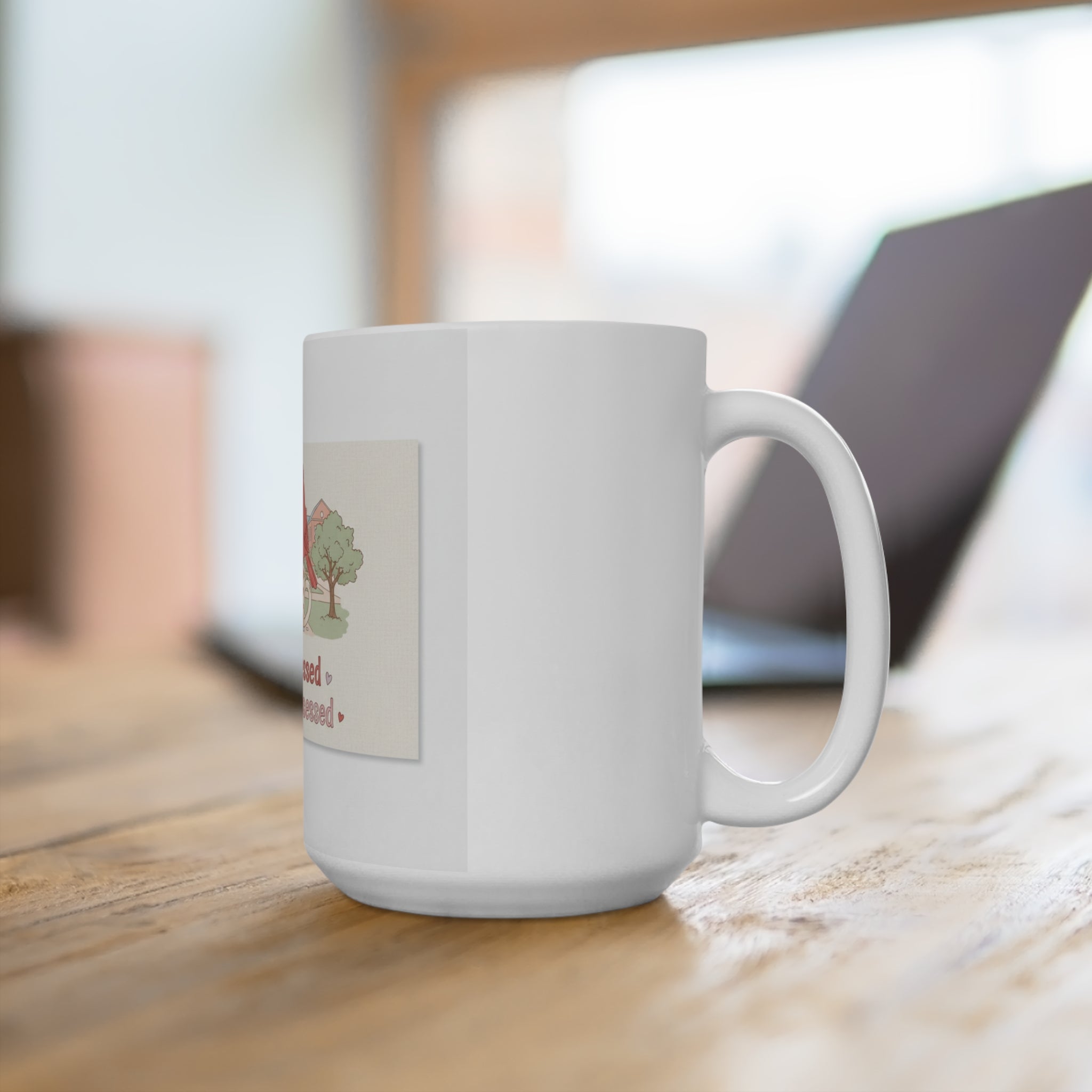 Stressed Blessed And Coffee Obsessed Cardinal Mug 15oz