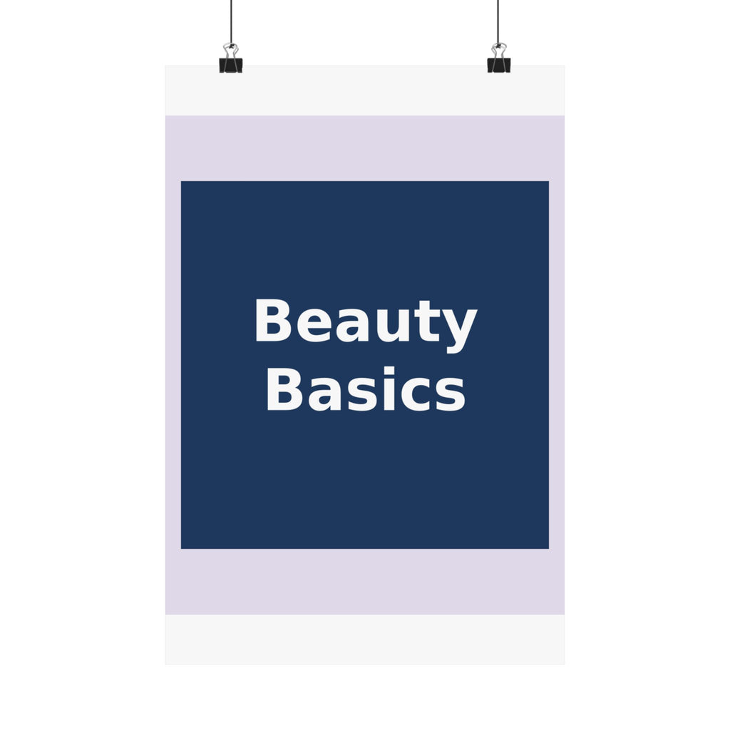 "Beauty Basics" Black Cat Poster | College Girl Gift | Fashion | KayKay Classics