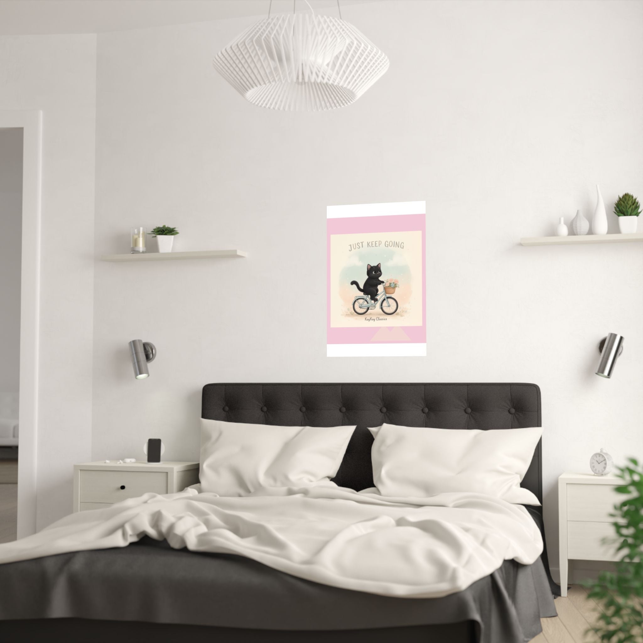 "Design" Black Cat Poster | College Girl Gift | Fashion | KayKay Classics
