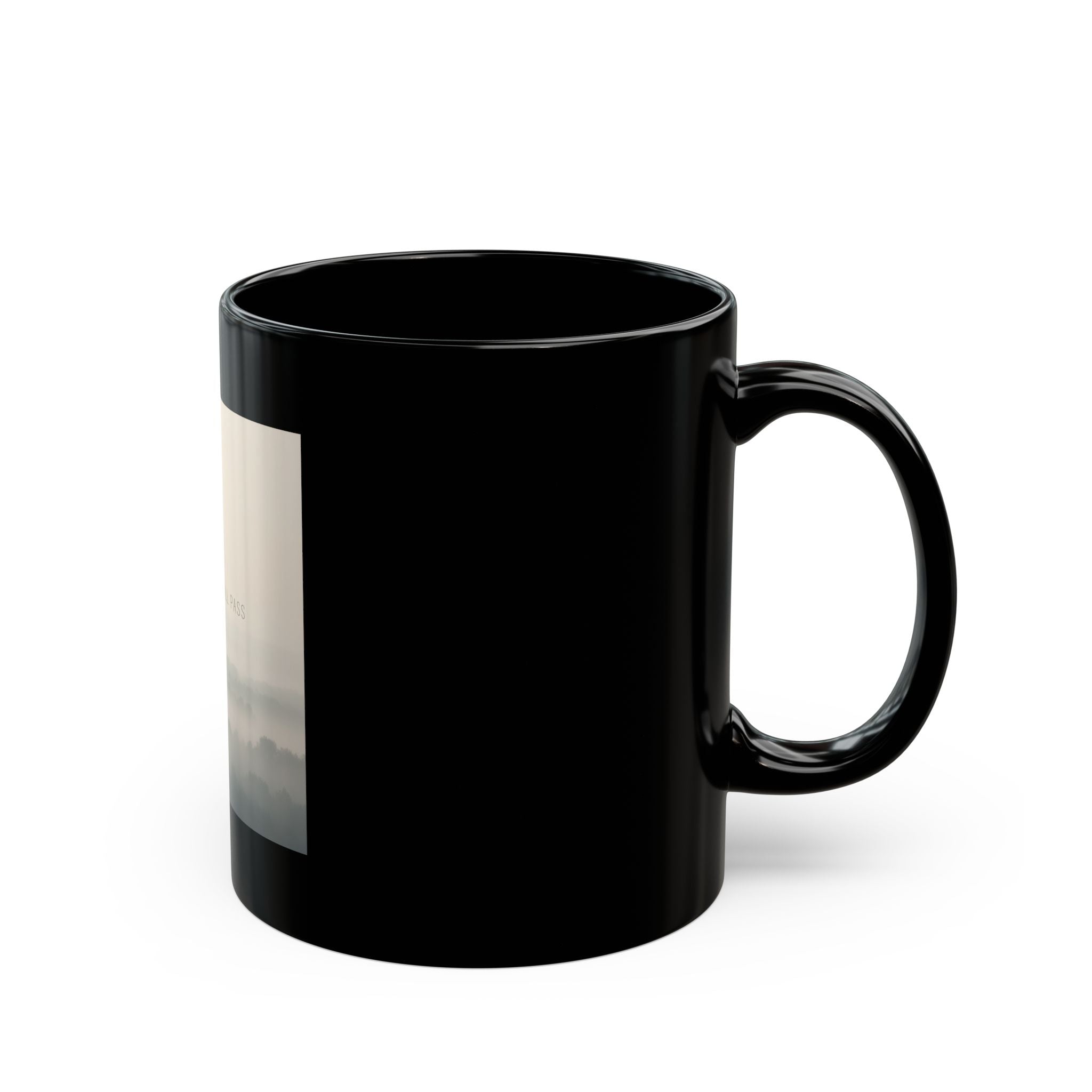 THIS MOMENT WILL PASS Black Mug 11oz