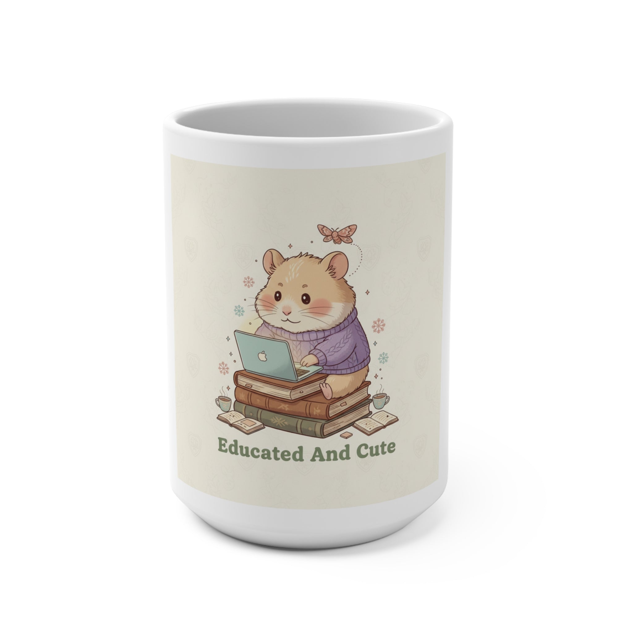 Educated And Cute Hamster Mug 15oz