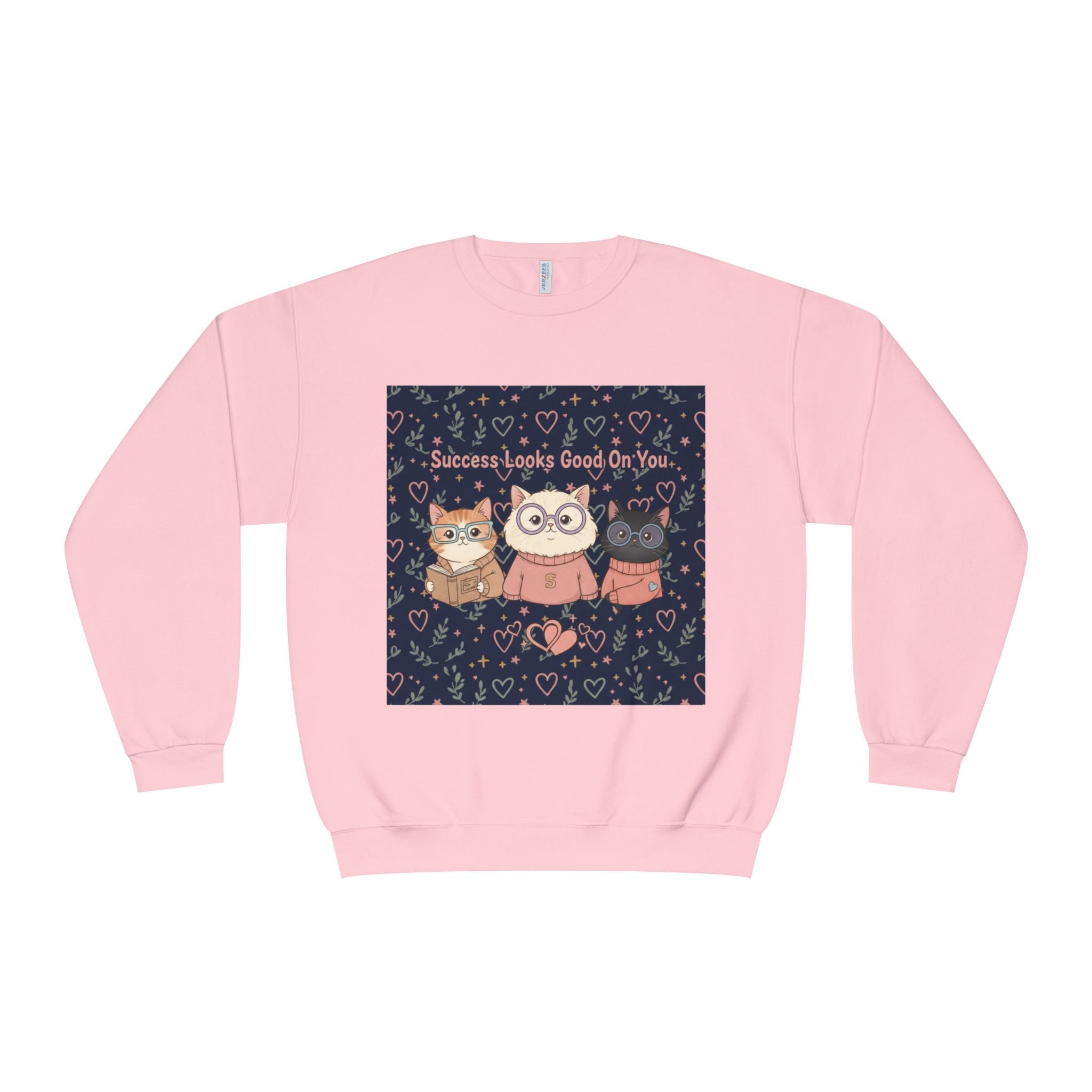 Cats With Glasses Crewneck Sweatshirt – Success Looks Good on You