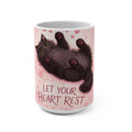 LET YOUR HEART REST Cat Mug 15oz