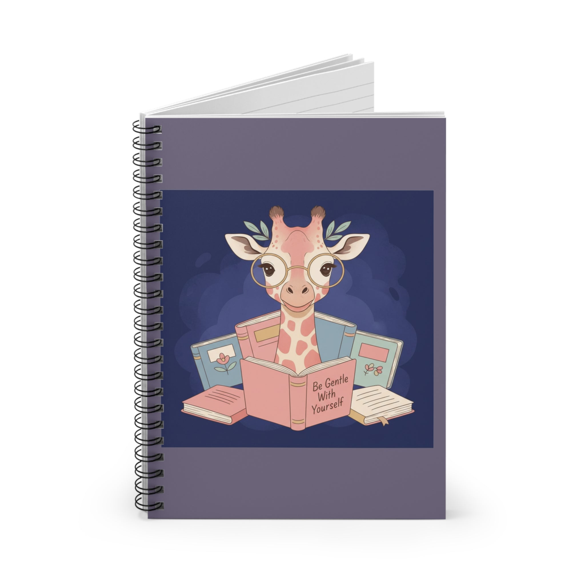Giraffe Spiral Notebook – Be Gentle With Yourself