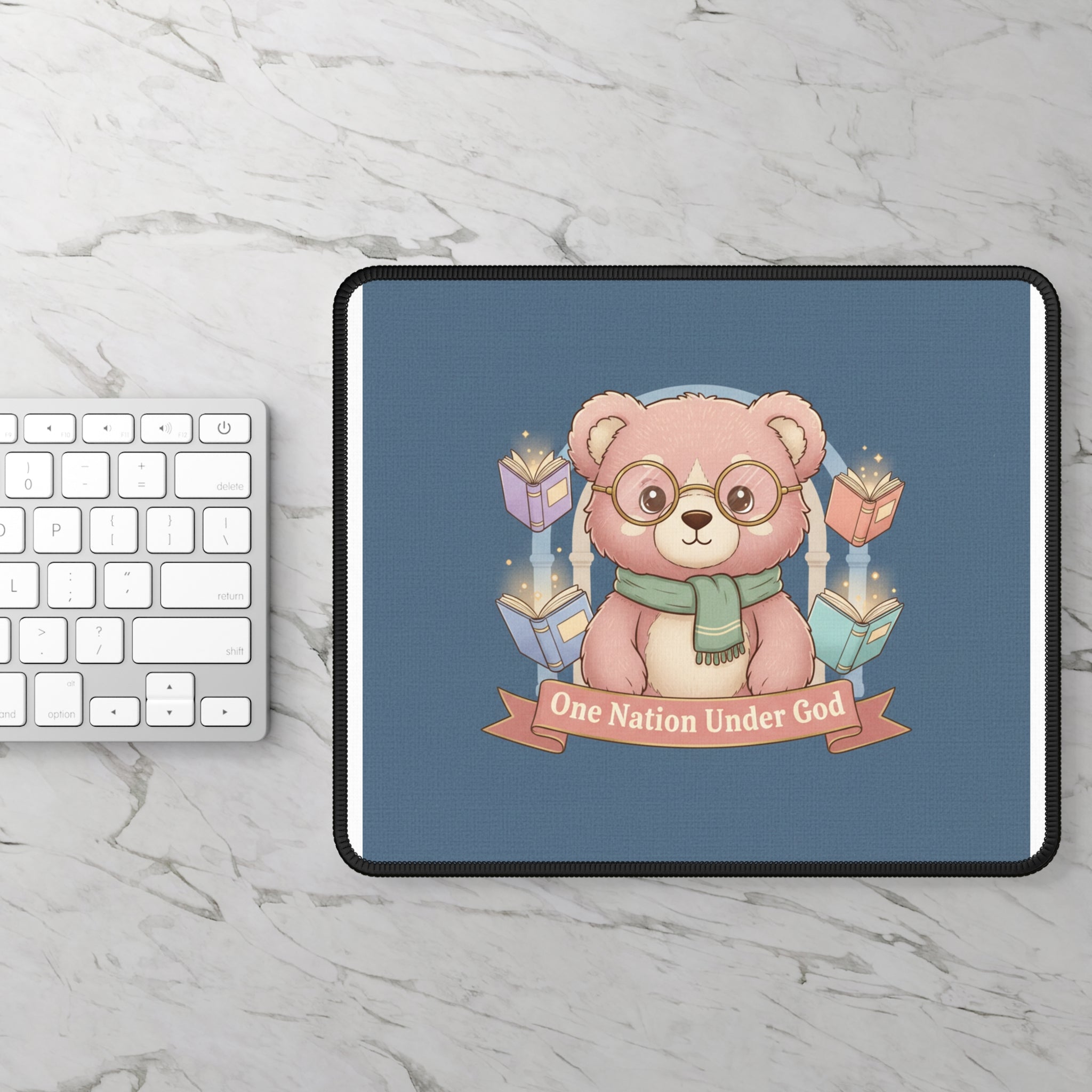 Bear Mouse Pad – One Nation Under God