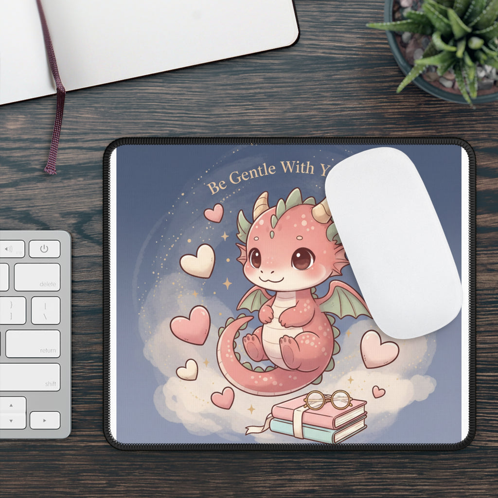 Cats With Glasses Mouse Pad – Be Gentle With Yourself