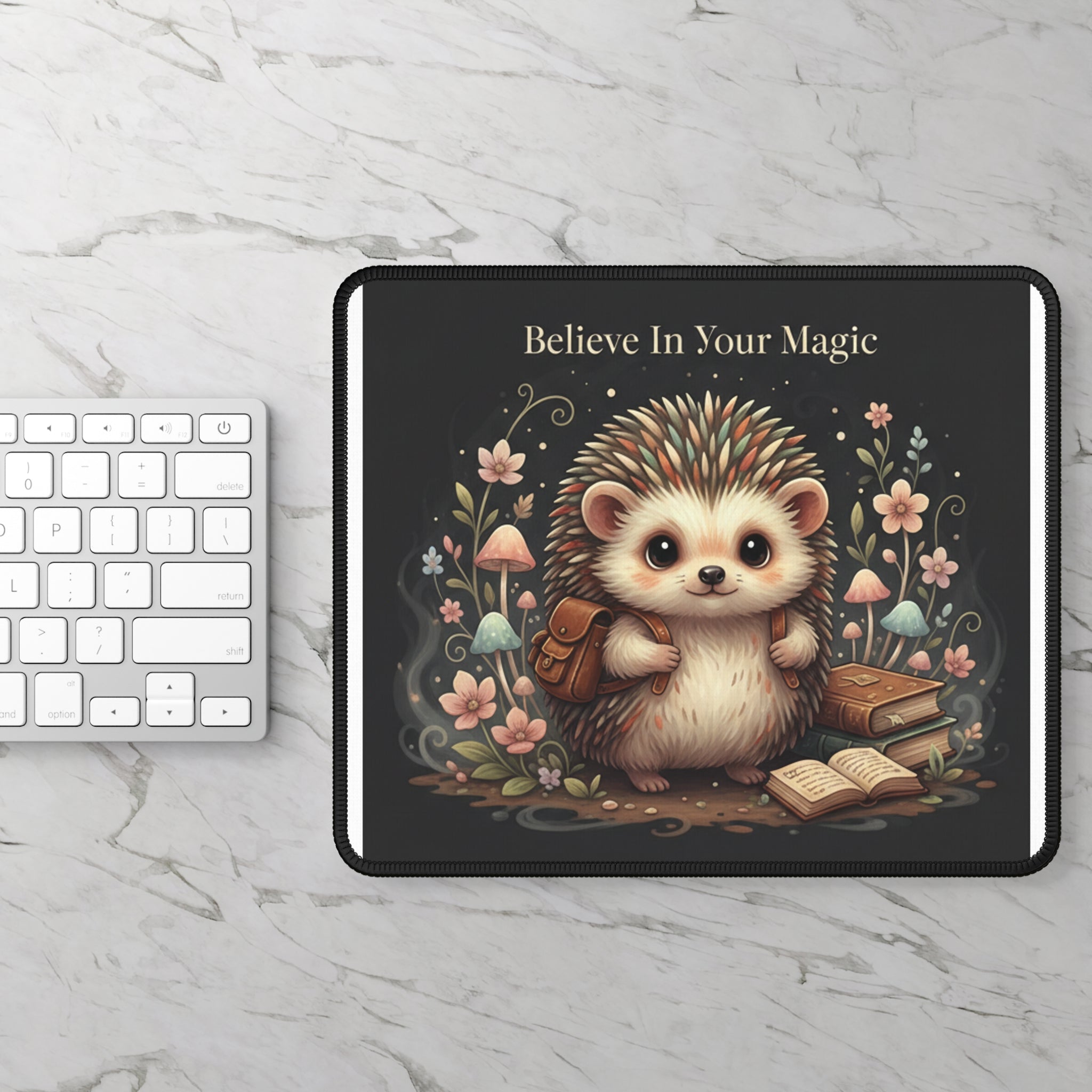 Hedgehog Mouse Pad – Believe in Your Magic