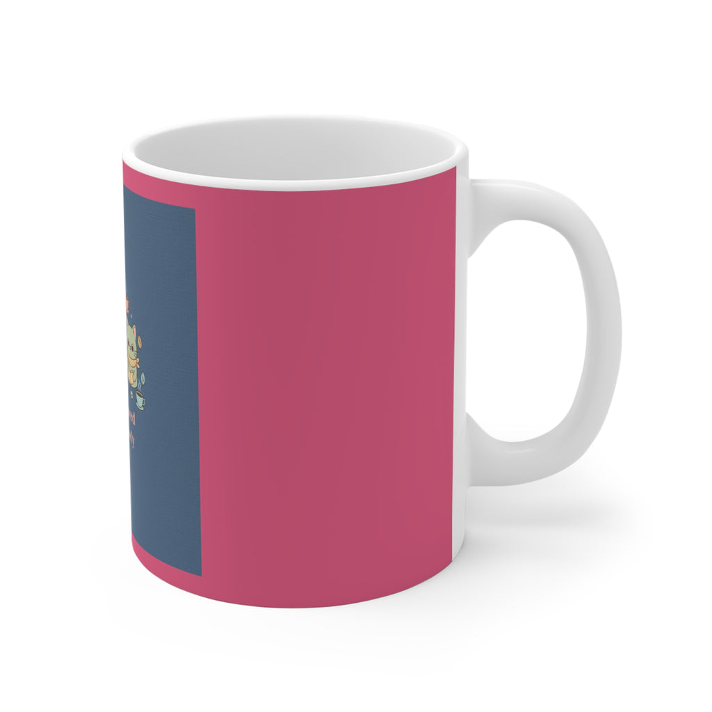Cats With Glasses Mug 11oz – You Are Allowed to Grow Slowly