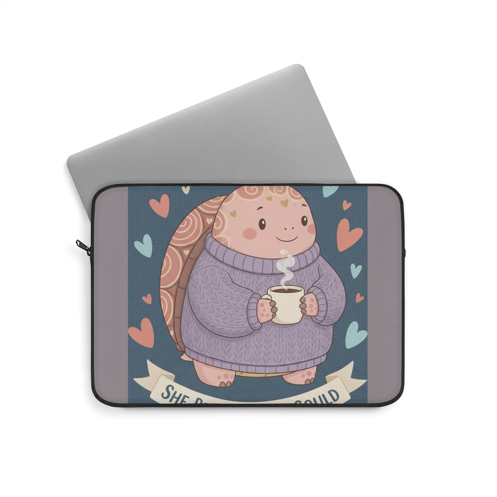 Turtle Laptop Sleeve – She Believed She Could
