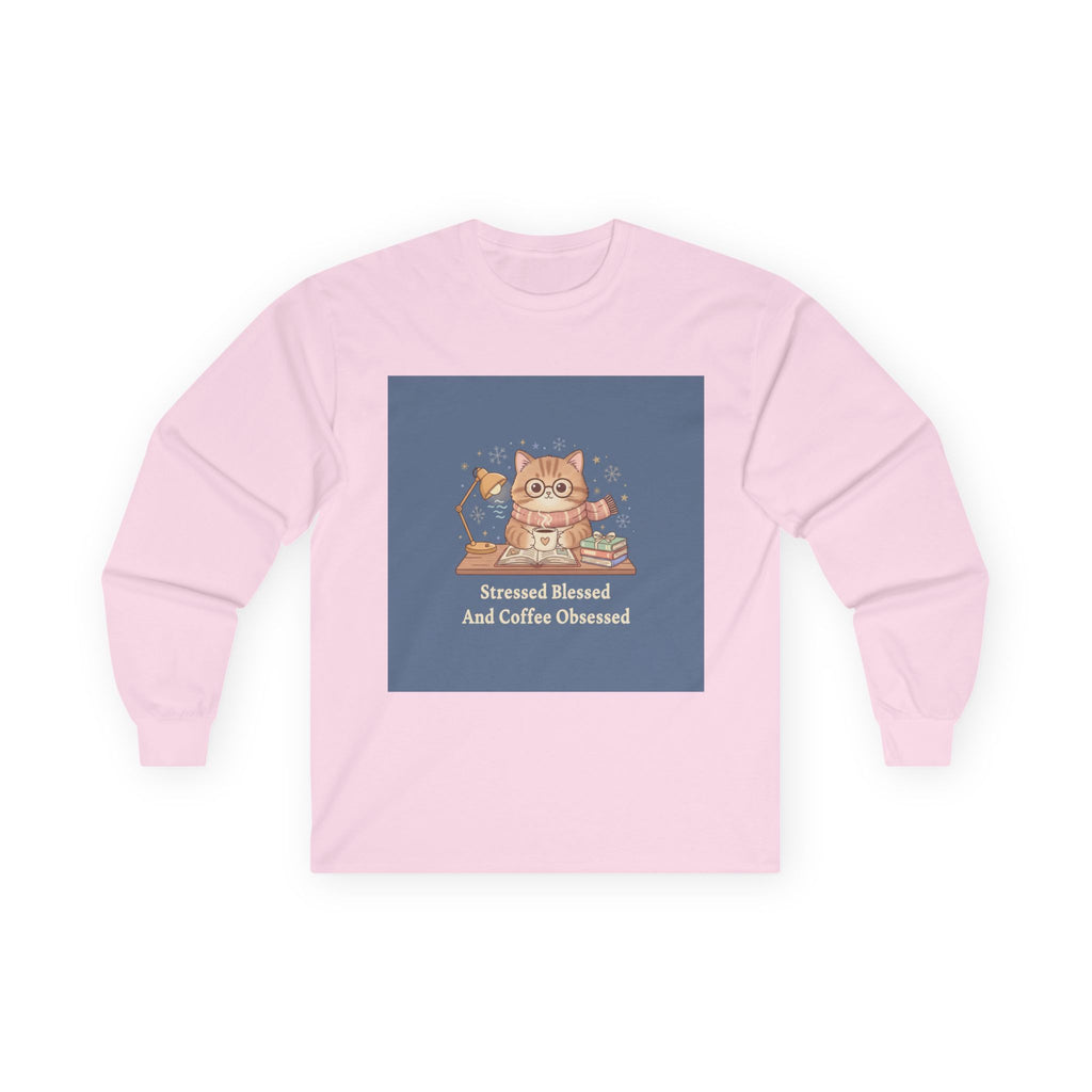 Bear Long Sleeve Tee – Stressed Blessed and Coffee Obsessed